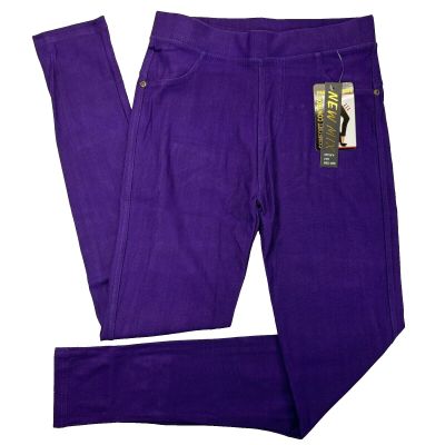 NEW MIX Leggings Style J-04 Purple One Size OSFA NWT Comfort Control Skinny Fit